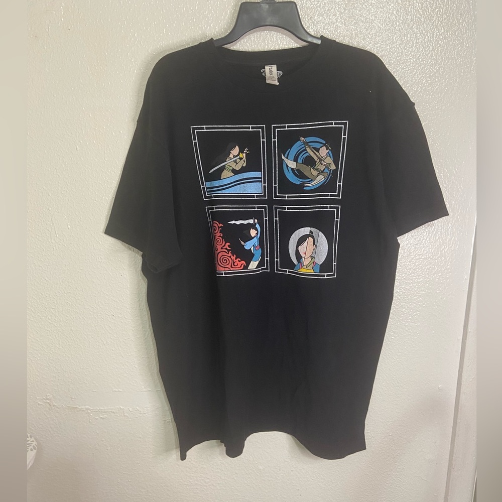 Disney Milan “Make A Man Out Of You” Tshirt, tee, rare, size XL, black t-shirt
